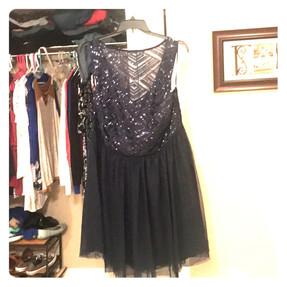 Navy blue formal dress